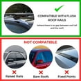 thumbnail image 3 of ERKUL Roof Rack Cross Bars for Alfa Romeo Stelvio 2017-2024 | Anti-Theft Lock Aluminum Crossbars for Rooftop, Cargo Carrier, Luggage, Kayak, Canoe, Bike | Silver, 3 of 8