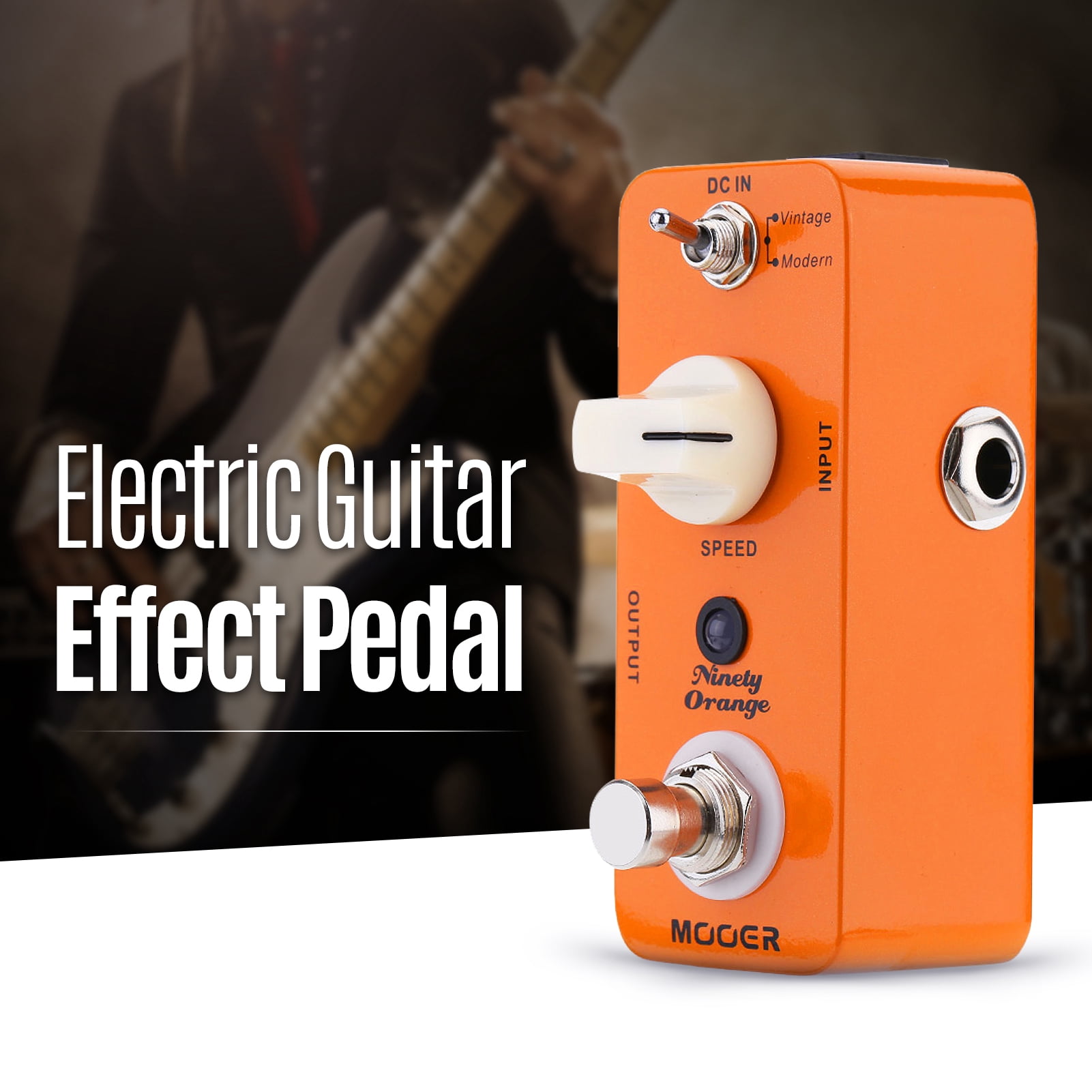 MOOER Mooer Ninety Orange Micro Mini Analog Phaser Electric Guitar Effect Pedal True Bypass