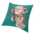 thumbnail image 4 of Funda de cojín de estilo nórdico Dobby Meme de 40 x 40 cm, suave, con diseño de película mágica de Halloween, para decoración de coche, sala de estar, 4 of 5