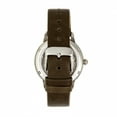 thumbnail image 2 of Empress EMPEM3001 Diana Automatic Engraved MOP Leather Band Watch for Women, Olive, 2 of 3