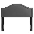 thumbnail image 5 of Modway Lucia King/California King Performance Velvet Headboard in Charcoal, 5 of 5