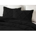 thumbnail image 3 of DNG Creations 1 Piece Diamond Ruffle Comforter 100% Egyptian Cotton, 800TC - Solid Black Colour - Super Soft 550 GSM All Season ( Twin/Twin XL - Size ), 3 of 6