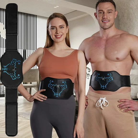 EMS Abdominal Toning Belt Electric Muscle Stimulation Muscle Toner Home Fitness Massager Waist Trainer Body Slimming Shaping