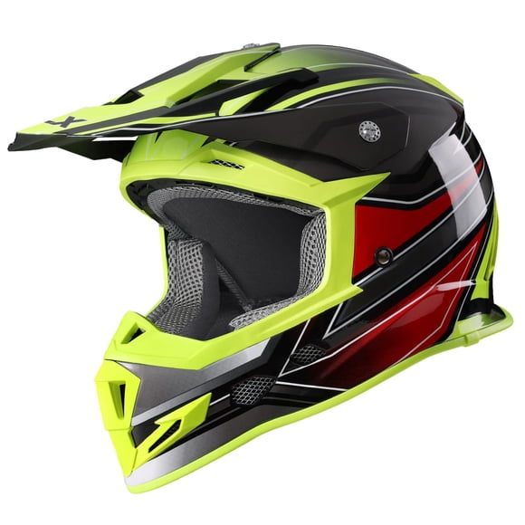 Casco GLX GX23 para motocross todoterreno, ATV, aprobado por el DOT