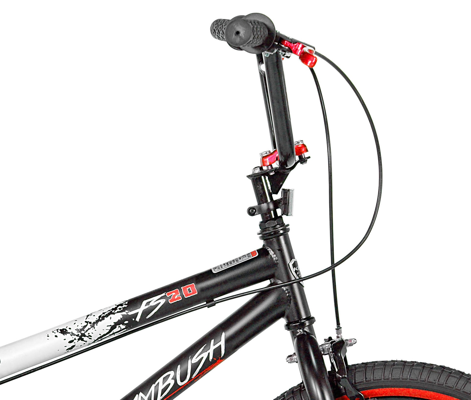Kent 20" Ambush BMX Bicycle, Red/White/Black photo 2