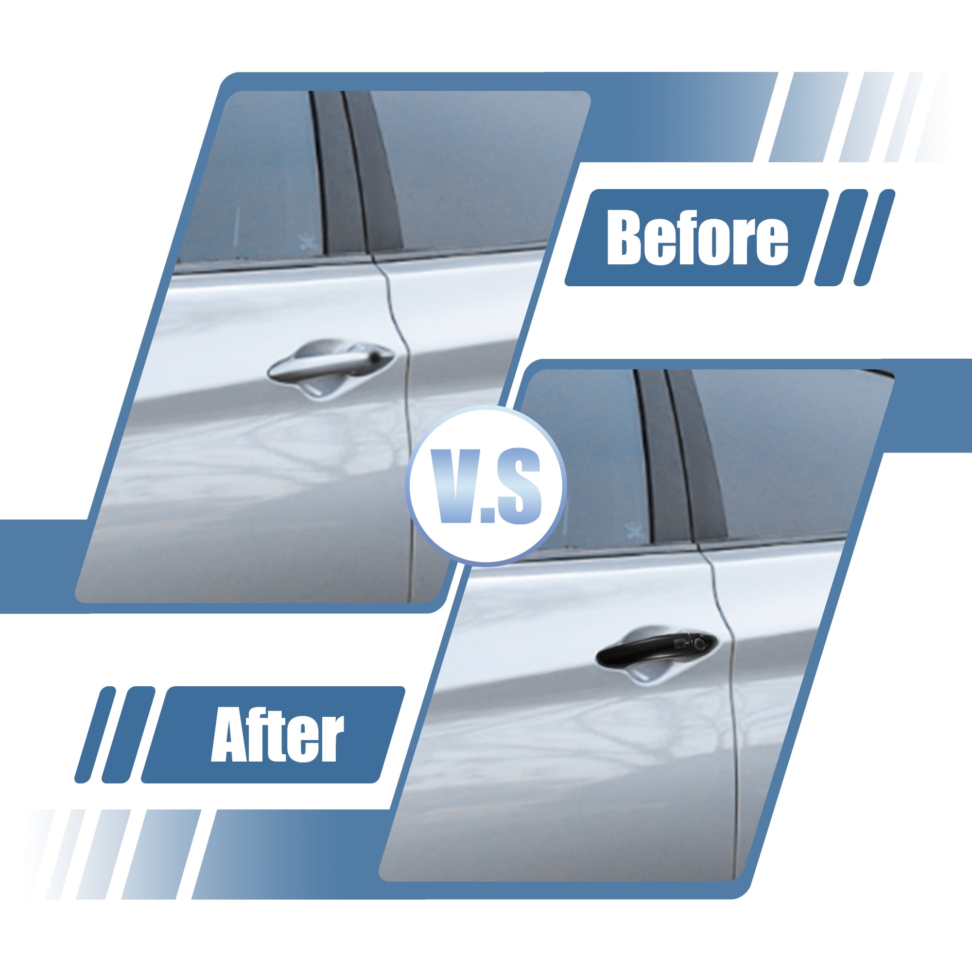 Unique Bargains 8pcs ABS Exterior Door Handle Cover for Hyundai Elantra 2017-2020 Black