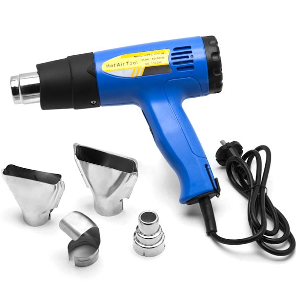 Biltek Heat Gun Kit w Accessories 1500 Watt Dual Temperature Shrink Wrapping 752-1022F by KapscoMoto