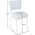 thumbnail image 5 of Richardson Seating Diner Chair with 2" Box Seat-Color:Bristol Blue, 5 of 7