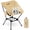 Brown, variant on Spanspace Folding Camping Chair, Foldable Outdoor Lawn Chair with Cup Holder and Carry Bag, Heavy Duty 350LBS Capacity, Portable Lightweight Camping Chair for Camping, Backyard, Beach, Black