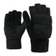 thumbnail image 2 of guantes sin dedos Flip Fingerless Gloves Tejer Mitones De Medio Dedo Para Correr Negro Negro Magideal guantes sin dedos, 2 of 7