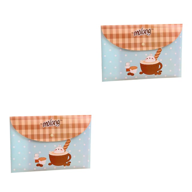 Tholdsy Floral Conejo Patrones A4 PVC Impermeable Archivo Sobre Bolsas de Almacenamiento Organizador Útiles Escolares Type4 NO4