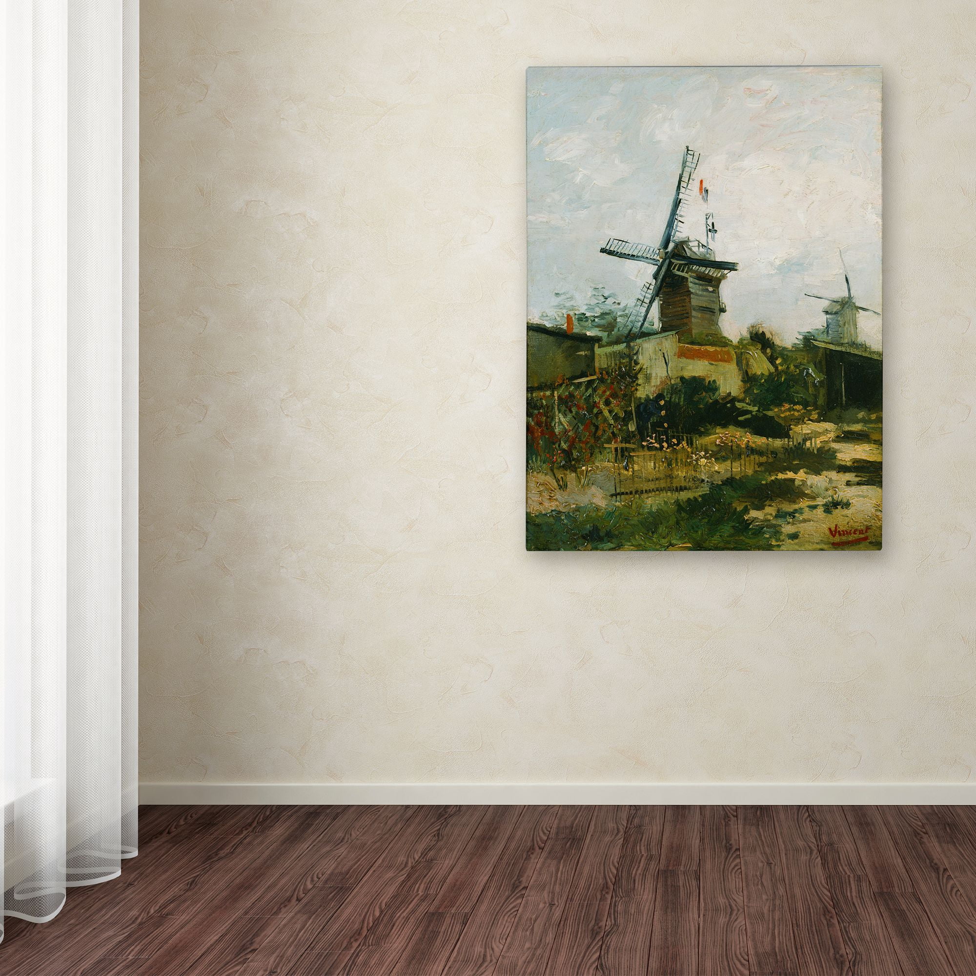 Trademark Fine Art 'Windmills On Montmartre' Canvas Art by Van Gogh