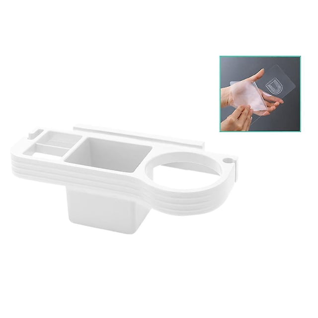 Estante de almacenamiento para rizador de pelo, soporte para secador de pelo, organizador de baño, peine, montaje en pared