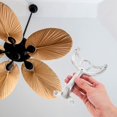 thumbnail image 1 of HLONK Ceiling Fan Blade Support Silver 1Set 6.6X4.3X0.2In, 1 of 8
