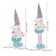 thumbnail image 2 of CTIRCHIU Pink Standing Santa Claus Figurine Unique Telescopic Design Christmas Decoration, 2 of 8