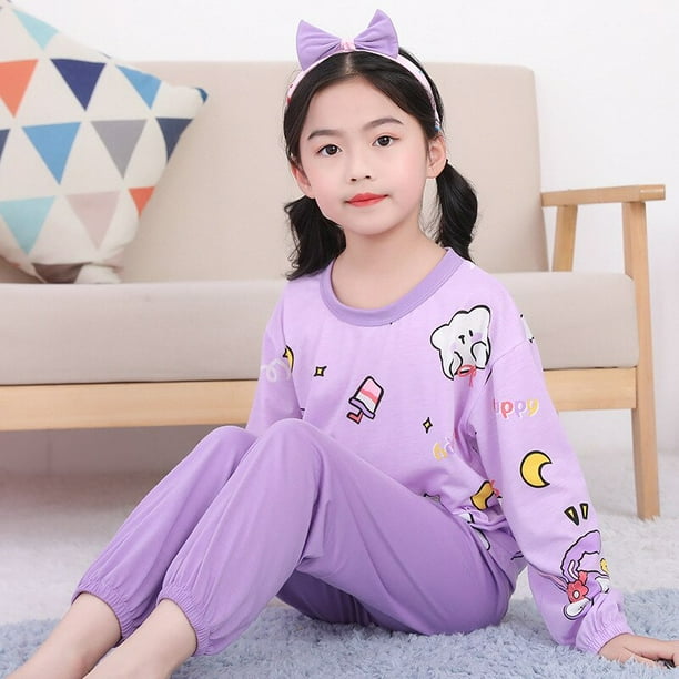 Pijamas de Disney conjunto de pijamas para ninos ropa de dormir para ninos pantalones de manga corta de verano para ninas Pijama fino de dibujos animados para ninos altura infantil de 100 110cm