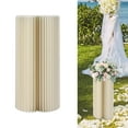 thumbnail image 6 of Tachiuwa Cylinder Pedestal Stand Cylindrical Display Stand Round Wedding Pillar Paper Columns for Banquets Cake Table Stand Background Height 20cm, 6 of 10