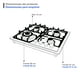 thumbnail image 2 of Parrilla gas empotrable con 4 quemadores de 60 cm acero inoxidable con encendido electronico SUPRA EXQUISIT, 2 of 7