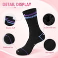 thumbnail image 4 of COOPLUS Women Crew Socks 6 Pairs, Cushioned Athletic Running Breathable Casual Gym Socks for Women, 4 of 8
