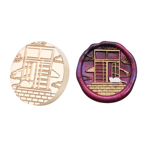 Animal Retro Wax Seal Stamp Head Fire Paint para invitaciones de boda (DW13) Wdftyju Libre de BPA