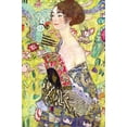 thumbnail image 2 of Art.com Lady with a Fan Stretched Canvas Print Wall Art by Gustav Klimt, 24" x 36", 2 of 4