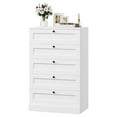 thumbnail image 7 of Homfa 5 Drawer White Bedroom Dresser, Modern Vertical Dresser Drawers Wood Organizer for Living Room Entryway Small Spaces, 7 of 7