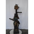 thumbnail image 3 of Mailbox - Girl sitting on books and reading -  Size: 26"L x 22"W x 53"H., 3 of 10