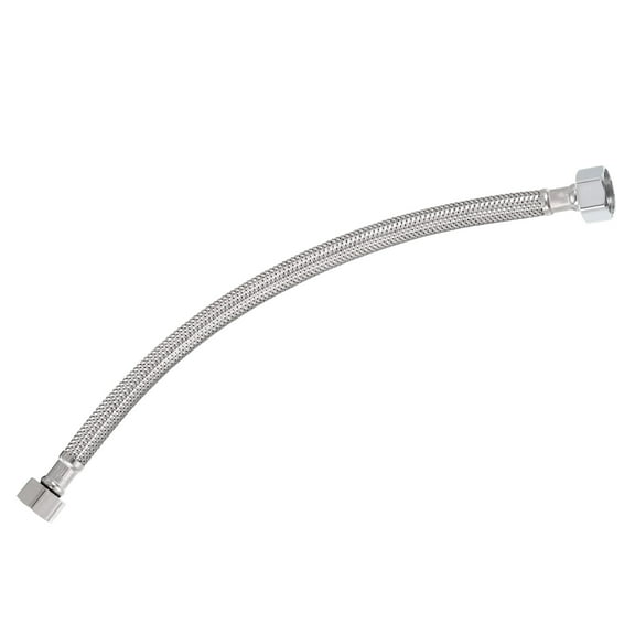 Uxcell 12" Faucet Supply Line Connector, G3/8 Female x G1/2 Female 304 Stainless Steel Water Supply Hose