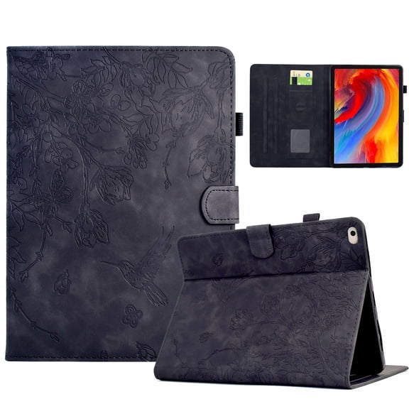 Case for iPad Mini 5 Generation 2019/ Mini 4 3 2 1, PU Leather Flip Case with Credit Card Slot Auto Sleep/Wake Kickstand Shockproof Full Body Ptotective for iPad Mini 5/4/3/2/1, Black