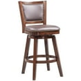 thumbnail image 2 of Home Square Broadmoor 29" Faux Leather Swivel Bar Stool in Cappuccino - Set of 3, 2 of 4