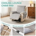 thumbnail image 6 of TOPCHANCES Recliner Chair Cover, Small Recliner Slipcover for Dogs Seat Width to 23 Inch, Cooling Ice Silk Amrchair Protector Covers, Gray, 6 of 12