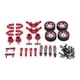 thumbnail image 2 of Kit de actualización de metal para amortiguadores (reemplazo DIY) para Wltoys 284131 K979 1/28 K999 rojo, 2 of 5