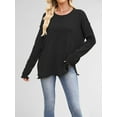 thumbnail image 3 of Oversized Sweaters for Women Casual Long Sleeve Crewneck Knit Cozy Pullover Sweater Jumper Top, 3 of 7