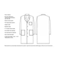 thumbnail image 3 of Wetex 50pcs Disposable Unisex Lab Coat Polypropylene, White Color with 3 Pockets, XL, 3 of 4