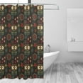 thumbnail image 2 of Rateoe Boho Owl Shower Curtain - Fancy Bathroom Shower Curtain Sets - Waterproof Shower Curtain with Hooks with 12 Plastic Hooks 72x72 Inches, 2 of 5
