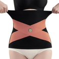 thumbnail image 2 of FASHOFT Black Tummy Control Shapewear For Women Thin Cross Front Seamless Waist Trainer Wrap Lower Belly Smoothing Lightweight Compression Belt Waist Shapewear XL, 2 of 6