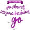 thumbnail image 3 of Banner de cumpleaños BEISHIDA Purple Go Shawty It's Your Birthday, 3 of 6