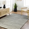 thumbnail image 2 of BoutiqueRugs Gawel Broken-Striped Area Rug - Bone, Gray, Charcoal - 2' x 3', 2 of 8