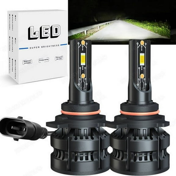 For 2011-2015 Chrysler 300C Bright 9012 LED Headlight Bulbs High/Low Beam White 6000K 2PCS 60W 12000LM CSP