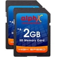 thumbnail image 1 of Nikon D50 D40 D40X D3300 Digital Camera Memory Card 2X 2GB Secure Digital (SD) Memory Card (1 Twin Pack), 1 of 4