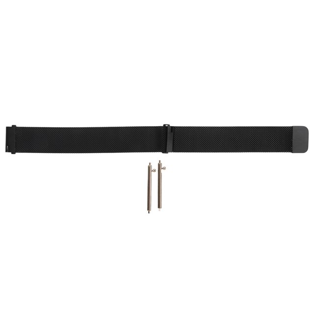 Correa de reloj de acero inoxidable pulsera de repuesto de 18 mm para reloj inteligente Huawei GT2 negro