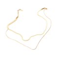 thumbnail image 5 of Collar de gargantilla en capas de oro punk Collar de cadena de hueso de serpiente Collar de encanto minimalista Joyas para mujeres y niñas TUNC Sencillez, 5 of 5