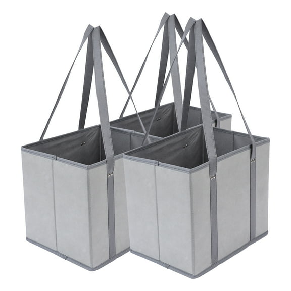 Unique Bargains Fabric Storage Bin for Shelves Closet Gray 13*9.8*11