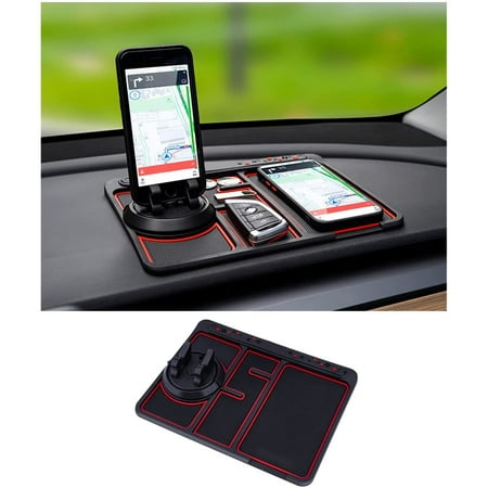 

Non-Slip Phone Pad for 4-in-1 Car 2022 New Cool Glow in The Dark Car Dashboard Phone Mat with Temporary Car Parking Card Number Plate and Aromatherapy Anti-Shake Pad Universal Phone Holder F107500