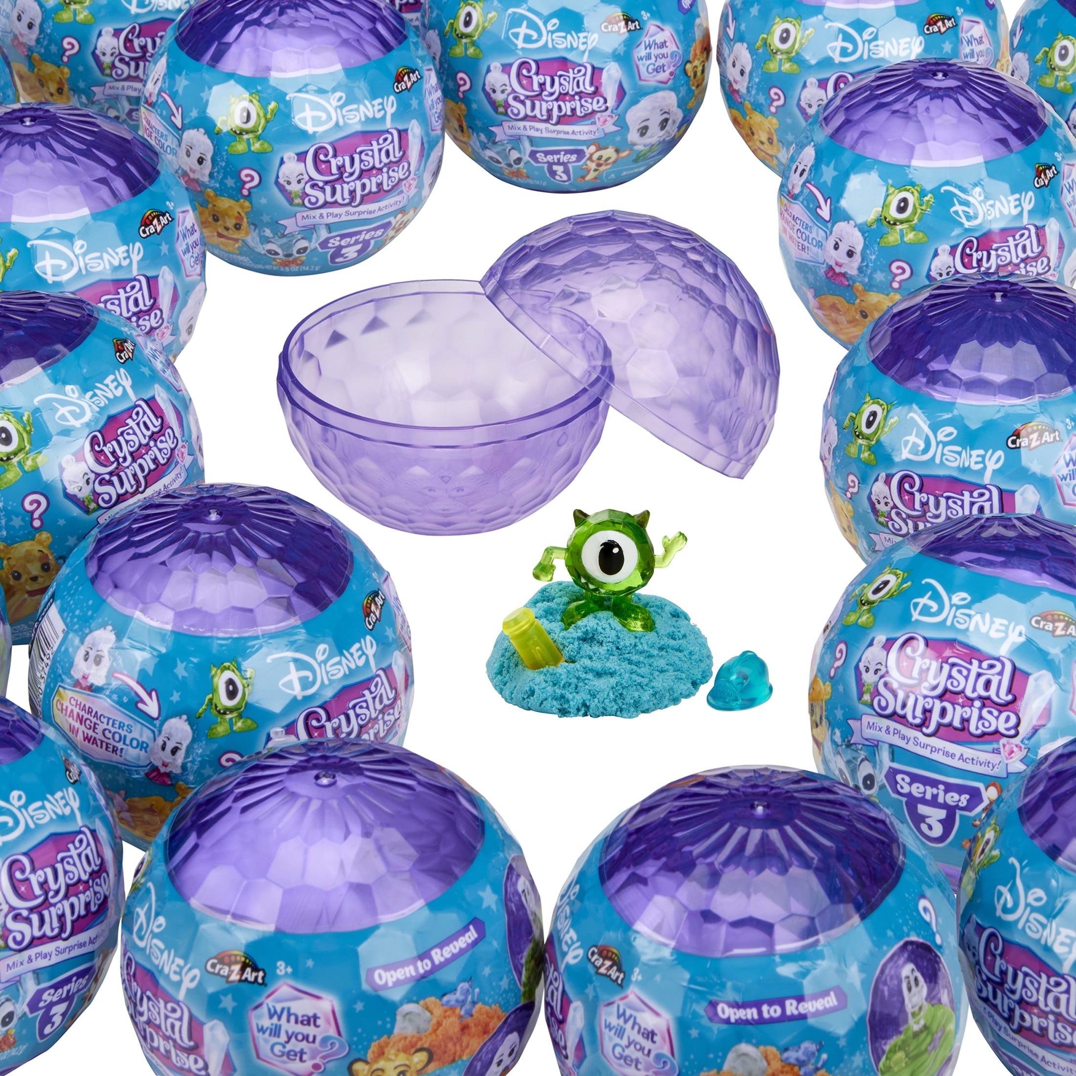 Cra-Z-Art Disney Crystal Surprise Series 3 Mystery Toy – Collectible Disney Characters Surprise Toy for Kids Ages 3+