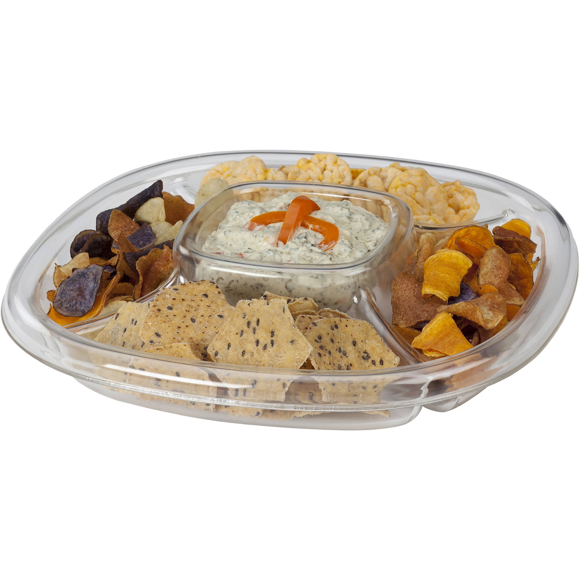 Packerware Portable Chip and Dip Container