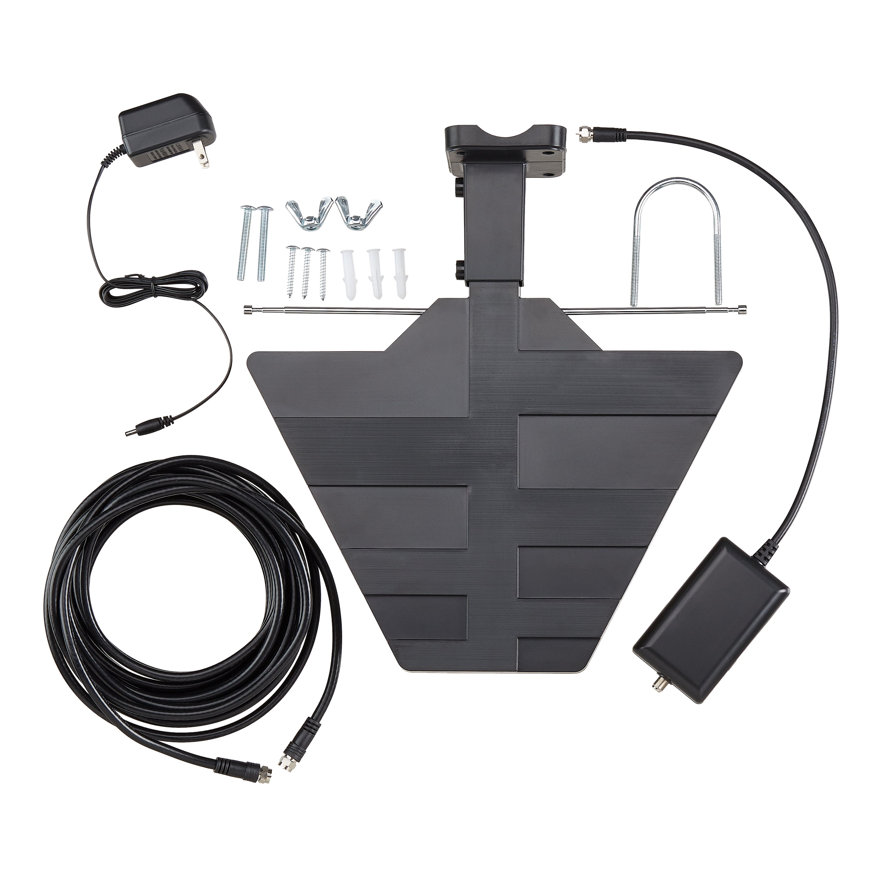 Onn Outdoor TV Antenna, Black