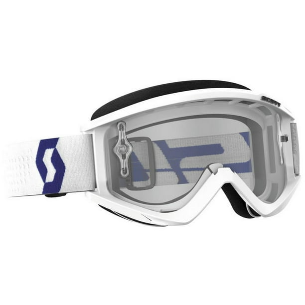 2018 Scott Recoil XI Adult Goggles WHITE/RED Clear Lens MX Dirt Bike ATV