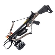 175Lbs Hound Recurve Crossbow Kit 255 FPS w/ Scope Quiver Arrows