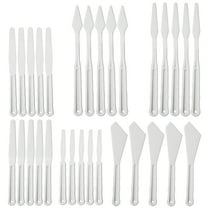 Plastic Paint Palette Knife Set Bulk (30 Pieces) for Art Crafts, Oil Acrylic Painting